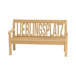 Robuste Holzbank Outdoor 'Lieblingsplatz', 160 cm Breite - Ideal für Garten
