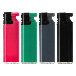 Robustes Elektronik-Sturmfeuerzeug, 5er-Set - Windfest, Wetterbeständig, Einfarbig