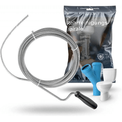 Rohrreinigungsspirale Ø 6 mm 300 cm - Rohrspirale - Spirale - Reinigungspirale Abflusspirale zur Rohrreinigung Rohreiniger bei Verstopfung