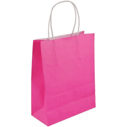 Rosafarbene Tasche Mit Handgriffen 22x18x8cm - Elegante Tragetasche
