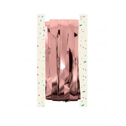 Roségoldene Türvorhang-Folie, 92x244 cm, 1,2 cm Schnittbreite, dekorative Raumtrennung