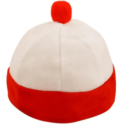 Rot-weißer Hut, Kind – fröhliches gestreiftes Anziehaccessoire für Kinder