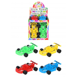 Rückzieh-Karts, 10 cm, 4 verschiedene Farben