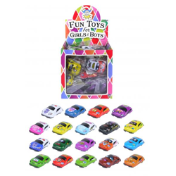 Rückziehautos, 5,3 cm, Verschiedene Designs und Farben, Spielzeugautos für Kinder