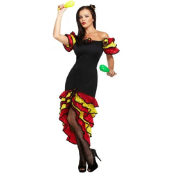 Rumba Kostüm Für Damen, Erwachsene Tanz-Outfit, Karneval Verkleidung