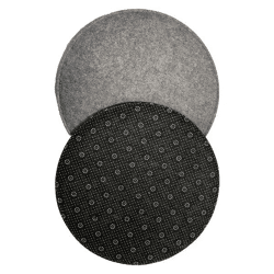 Runde Filz-Sitzauflage, Rutschfest, ca. 35cm Durchmesser, 2er-Set | Komfortable Stuhlkissen