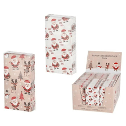 Santa-Motiv Taschentücher, 10er-Pack, Festliches Design – Ideales Weihnachtsgeschenk