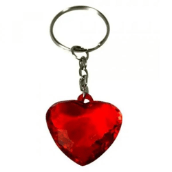 Heart-shaped key fob
