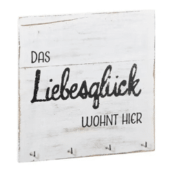 Schlüsselbrett aus Holz, Kompakt 20x20 cm - Stilvolles & Praktisches Wohnaccessoire