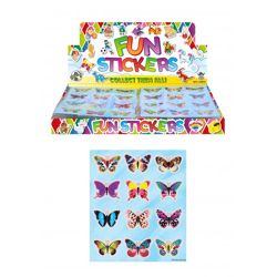 Schmetterling Aufkleber, 10x11,5 cm, 12 Stück Pro Karte, Bunte Schmetterlingsaufkleber