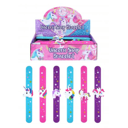 Schnapparmband Einhorn, 23 cm x 2,5 cm, verschiedene Drucke – schönes Kinderaccessoire