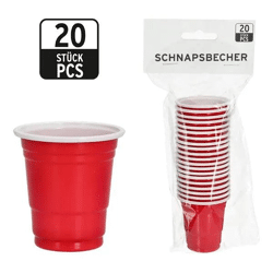 Schnapsbecher Set, 20 Stück, je ca. 55ml, für Spirituosen