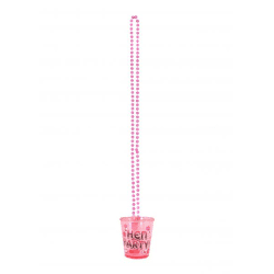 Schnapsglas für den Junggesellenabschied mit 84 cm langer Kette – Partyzubehör