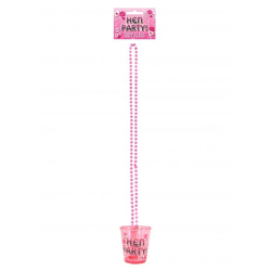 Schnapsglas für den Junggesellinnenabschied mit 84 cm langer Kette – Partyzubehör