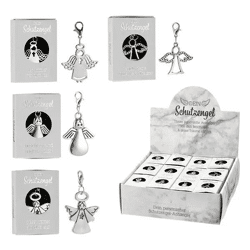 Schutzengel-Anhänger 4er Set in dekorativer Box – Ideales Geschenk & Glücksbringer
