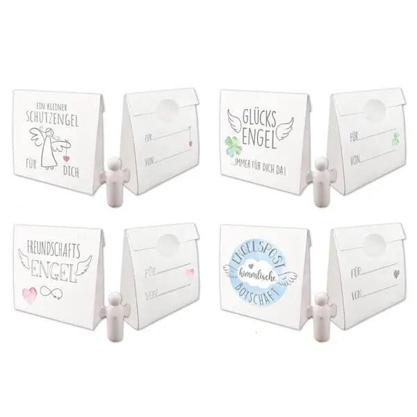 Schutzengel-Figuren in Geschenkbeuteln, 4er-Set - Himmlische Besch&uuml;tzer Kollektion