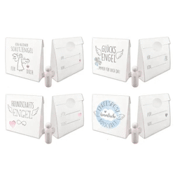 Schutzengel-Figuren in Geschenkbeuteln, 4er-Set - Himmlische Beschützer Kollektion
