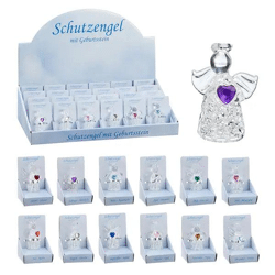 Schutzengel mit Geburtssteinen, 24er Set im Display – Spirituelle Geschenke