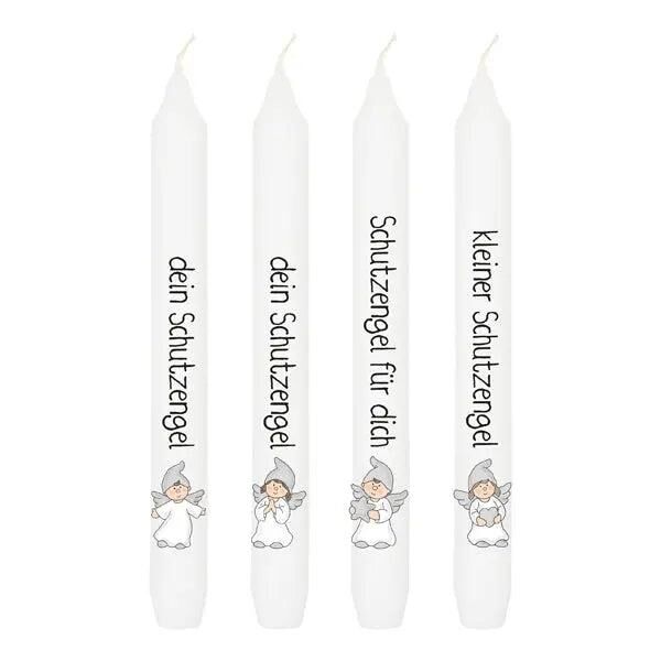 Schutzengel Stabkerzen, 4er-Set - Spirituelle Beleuchtung