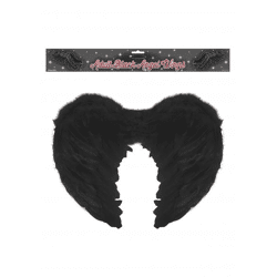 Schwarzer englischer Flügel zur Unterhaltung, 44 x 34 cm – Kostümzubehör für Bekleidung & Halloween