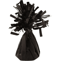 Schwarzes Folien-Ballongewicht, 85 g, stabiler Ständer für die Dekoration