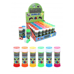 Seifenblasen-Spielzeugset 50 ml mit Puzzle-Abdeckung – 6 Farben, Kinder-Seifenblasen
