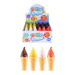 Seifenblasenspielzeug, 59 ml, 12,5 cm, 4er-Pack sortierte Farben für Kinder