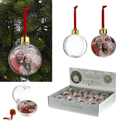 Selbstgestaltbare DIY Christbaumkugel, Durchmesser ca. 8 cm