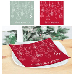 Servietten mit Kugelmotiven, 2 Designs, 20er-Pack - Ideal für Feste und Feiern