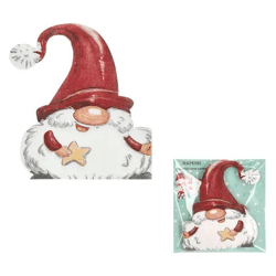 Servietten, Silhouette, Wichtel, 12er Pack – Festliche Wichtel-Silhouetten-Servietten | Set mit 12