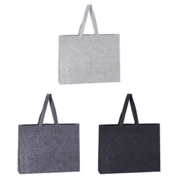 Set aus 3 Filztaschen mit Griff - 40cm x 30cm, vielseitige Tragetaschen, langlebig und umweltfreundlich