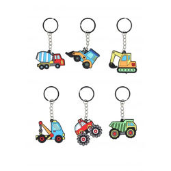 Set mit Mini-Bau-Fahrzeugen, 5 cm, 6 verschiedene Modelle - Spielzeug & Lernhilfe