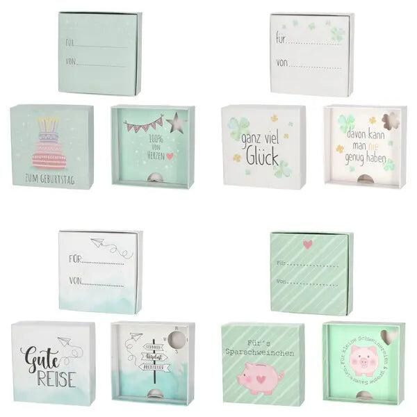 Set von 4 Geschenkboxen, Verschiedene Gr&ouml;&szlig;en, Ideal f&uuml;r Jeden Anlass