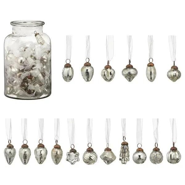 Silberne Glasanh&auml;nger, 100er-Pack - Ideal f&uuml;r Schmuckherstellung und Bastelarbeiten