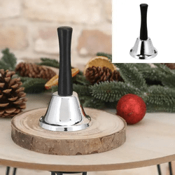 Silberne Glocke, ca. 12 cm hoch – Elegante Dekoration für Zuhause und Feiern