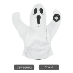 Singender und tanzender Geist - Animierte Halloween-Deko, ca. 18cm hoch