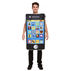 Smartphone-Dekorationskostüm für Erwachsene, realistisches handliches Kostüm