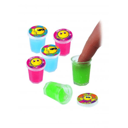 Smiley slime set 10G - 3 x 3.8 cm, 3 different colors, funny children's toy