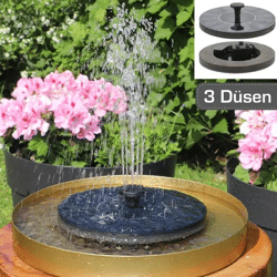 Sonnenenergie betriebene Fontäne, ca. 16cmD