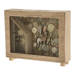 Spardose 'Meins & Deins', 15 cm hoch - Perfekt für gemeinsame Sparziele