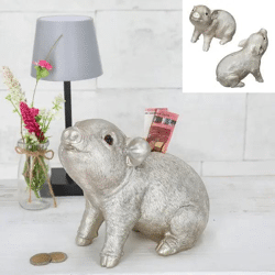 Spardose Sparschwein, ca. 20cm | Große Sparbüchse | Lustiges Sparschwein für Kinder & Erwachsene