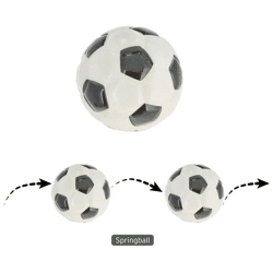 Springball, Fußball-Design, ca. 7 cm Durchmesser, robuster Spielball, ideal für drinnen & draußen