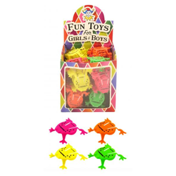 Springender Frosch - 5,5 cm, 4 Neonfarben