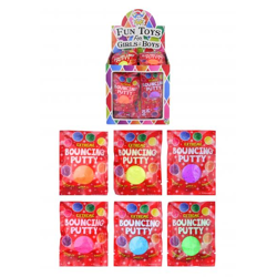 Springknete, 5G Tüte, 6 verschiedene Farben, Dehnbares und Hüpfendes Spielzeug für Kinder