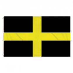 St David Cross Flag 5Ft x 3Ft – Große walisische Nationalflagge für kulturelle und religiöse Veranstaltungen
