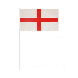 St. Georg Handfahne, 29x17 cm, PVC, mit 40 cm Stab, robust