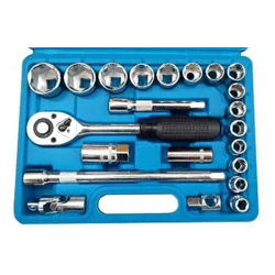 STECKSCHLUSSELSATZ : Hochwertiger Steckschlüsselsatz - Profi Werkzeugset für präzise Montagearbeiten und Reparaturen