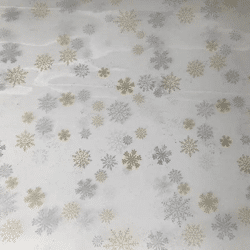 Sterne Klarsichtfolie Geschenkpapier, 70x200cm - Transparente Geschenkverpackung