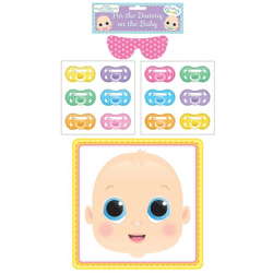 Stick The Dummy On The Baby Game – 14-teiliges Partyspiel für die Babyparty