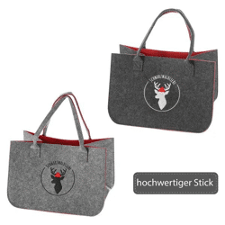 Stilvolle Filztasche - Schwarzwaldliebe Design | 2er Set | Robust & Umweltfreundlich
